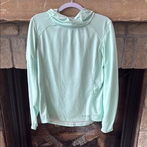 Exofficio Mint Green Women’s performance Hoodie. M 8-10